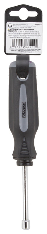 Vulcan MC-SD31 Nut Driver, 3/16 in Drive, 7 in OAL, Cushion-Grip Handle, Gray and Black Handle, 3 in L Shank