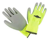 Diamondback PU6101 3-PAIR Touchscreen Hi Visibility Polyurethane Coated Palm Work Gloves, Yellow, Size: L, Pack of 12