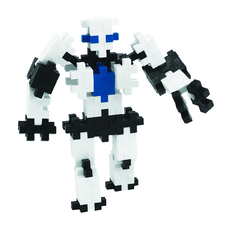 Plus-Plus Robot Building Blocks Black/Blue/White 70 pc