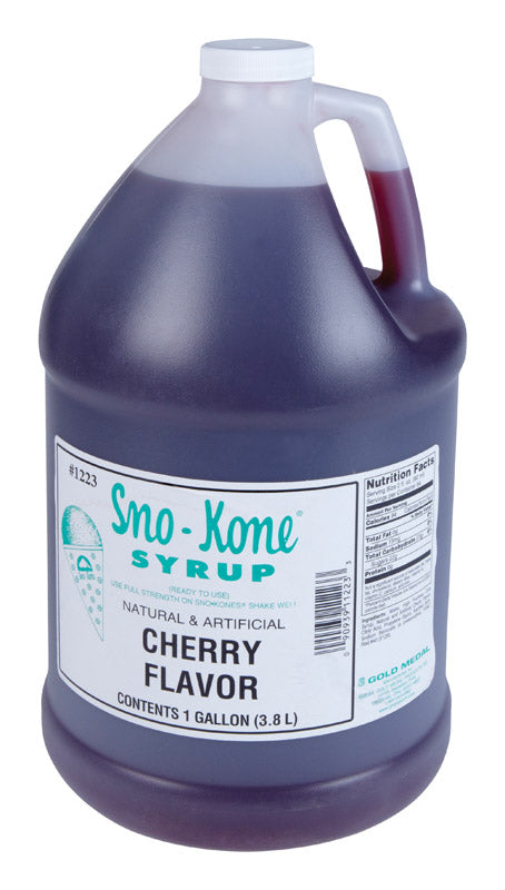 Gold Medal 1223 Syrup, Cherry Flavor, 1 gal Jug, Pack of 4