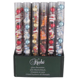 Christmas by Krebs Multicolored Mini Figural/Ball Tube Displayer Ornaments, Pack of 18