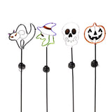 Alpine Assorted Metal 23.3 in. H Halloween Solar Garden Stake, Pack of 12
