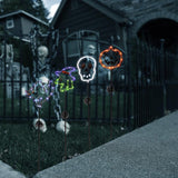 Alpine Assorted Metal 23.3 in. H Halloween Solar Garden Stake, Pack of 12