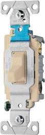 Eaton Wiring Devices CS315V Toggle Switch, Ivory, 15 A, 120/277 V, 3-Position, Screw Terminal