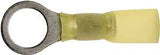 Calterm 65726 Ring Terminal, 12 to 10 AWG Wire, Copper Contact, Yellow