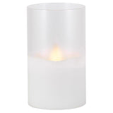 Everlasting Glow White No Scent Scent Flameless Hand Poured Candle, Pack of 6