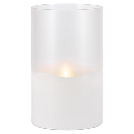 Everlasting Glow White No Scent Scent Flameless Hand Poured Candle, Pack of 6