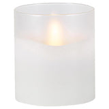 Everlasting Glow White No Scent Scent Flameless Hand Poured Candle, Pack of 6