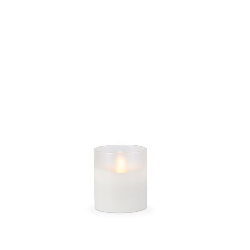 Everlasting Glow White No Scent Scent Flameless Hand Poured Candle, Pack of 6