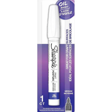 Sharpie Oil Based White Medium Tip Paint Marker 1 pk, Pack of 3