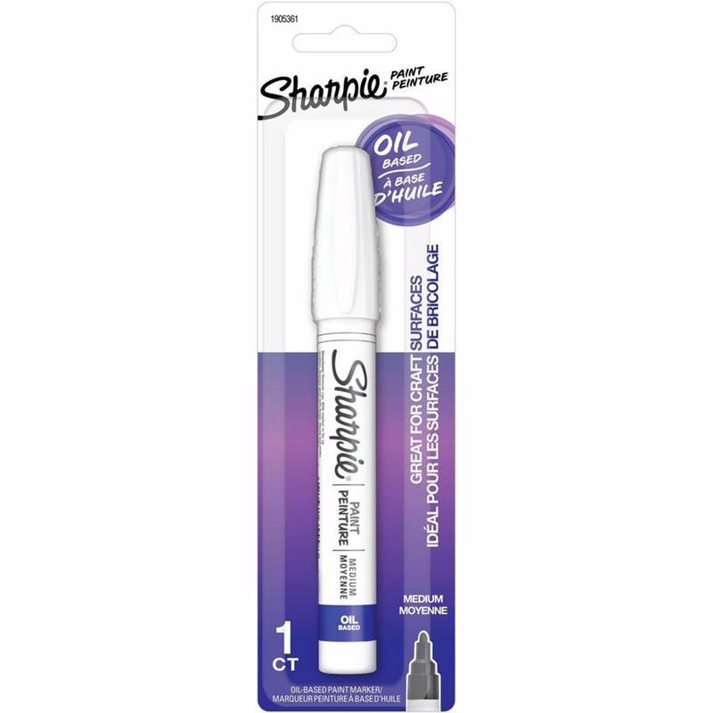 Sharpie Oil Based White Medium Tip Paint Marker 1 pk, Pack of 3