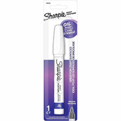Sharpie Oil Based White Medium Tip Paint Marker 1 pk, Pack of 3