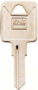 Hy-Ko 11010TM6 Key Blank, Brass, Nickel, For: Trimark Cabinet, House Locks and Padlocks, TM6 Key Number, Pack of 10