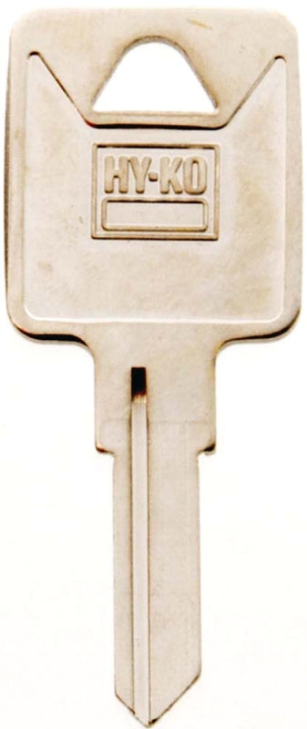 Hy-Ko 11010TM6 Key Blank, Brass, Nickel, For: Trimark Cabinet, House Locks and Padlocks, TM6 Key Number, Pack of 10