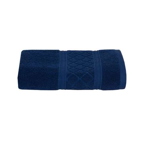 Sttelli Radiance Navy Cotton Bath Towel 1 pc, Pack of 6