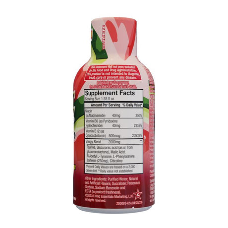 5-hour Energy Watermelon Sugar Free Watermelon Energy Shot 1.93 oz, Pack of 12