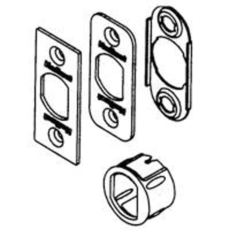 Kwikset 81845-001 Latch Service Kit, 6-Way, Polished Brass