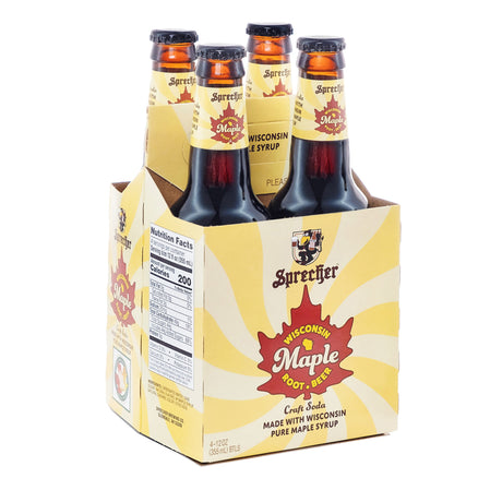 Sprecher Maple Root Beer Soda 12 oz, Pack of 24