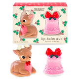 Mad Beauty Retro Christmas Lip Balm Duo 2 pc, Pack of 12