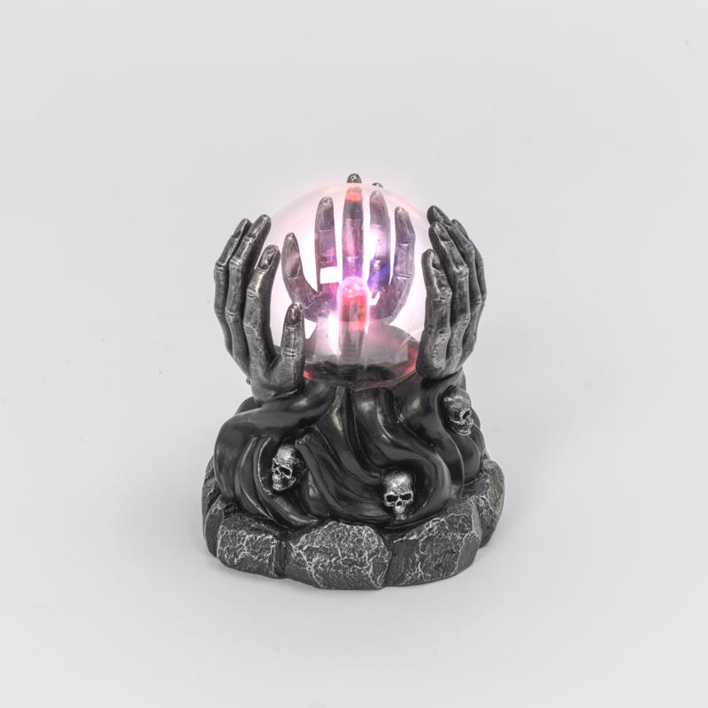 Gerson 7 in. Skeleton Hands With Magic Ball Halloween Decor