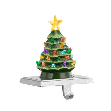 Mr. Christmas LED Green Vintage Tree Stocking Holder 6.75 in., Pack of 6