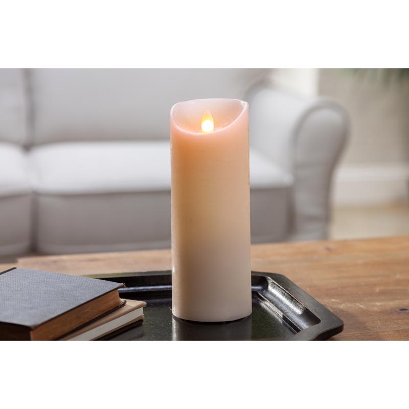 Gerson LED Bisque Aurora Flame Candle 8 in., Pack of 6