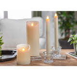 Gerson LED Bisque Aurora Flame Taper Candle 10 in., Pack of 6