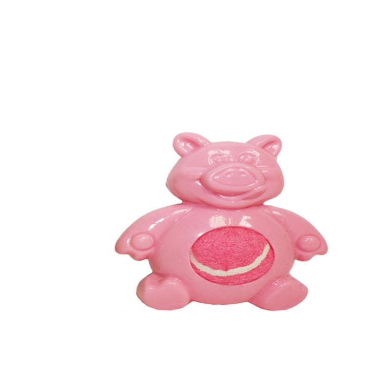 Multipet Assorted Rubber Tennis Tummies Dog Toy 4 in. 1 pk