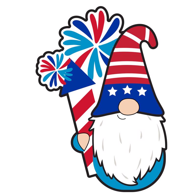 IG Design Patriotic Window Decor 1 pc