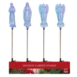 Alpine LED St. Francis/Mary/Angel 34 in. Pathway Decor, Pack of 20