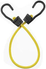 Keeper Ultra Series 06074 Bungee Cord, 24 in L, Rubber, Yellow, Hook End, Pack of 10