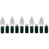 Celebrations Platinum LED C6 Pure White Duet 50 ct String Christmas Lights 25 ft.