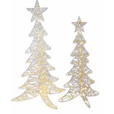 Sienna LED Warm White Trees 4 ft. and 5 ft. Yard Decor