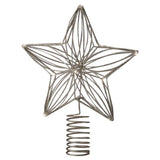 Lumineo LED Gold Star Tree Topper 9 in.