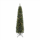 Celebrations 7 ft. Pencil LED 150 ct Christmas Tree