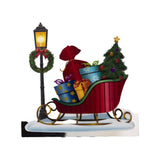 Gerson LED Multicolored Window Clings Sleigh 9.84 in., Pack of 12