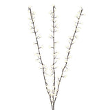 Celebrations LED Pure White Lighted Branches 38 in. Yard Decor, Pack of 6