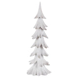 Gerson White Holiday Christmas Tree Table Decor 23.82 in., Pack of 4