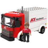 Ace Block Cargo Truck Red/White 117 pc