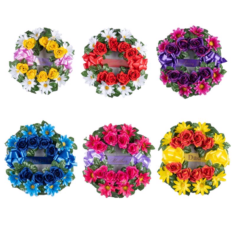 Gerson Memorial Wreath 6 pc, Pack of 6