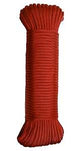 Lehigh NPC5503250R Paracord, 5/32 in Dia, 50 ft L, 110 lb Working Load, Nylon, Red