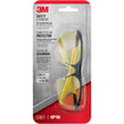 3M Anti-Fog Classic/Sleek Safety Glasses Amber Lens Black/Yellow Frame 1 pc