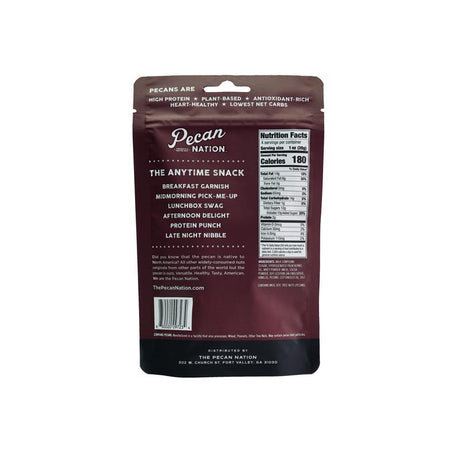 Pecan Nation Chocolate Pecans 4 oz Pouch, Pack of 8