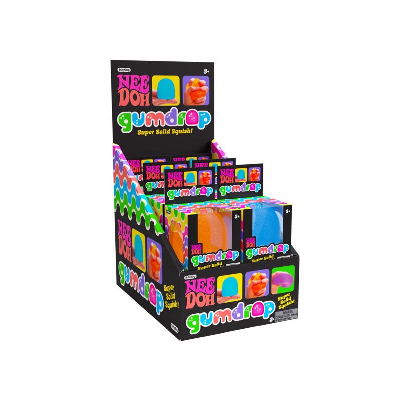 Schylling NeeDoh Gumdrop Squeeze Toy Assorted, Pack of 12