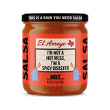 El Arroyo Hot Salsa 15.5 oz Jar, Pack of 6