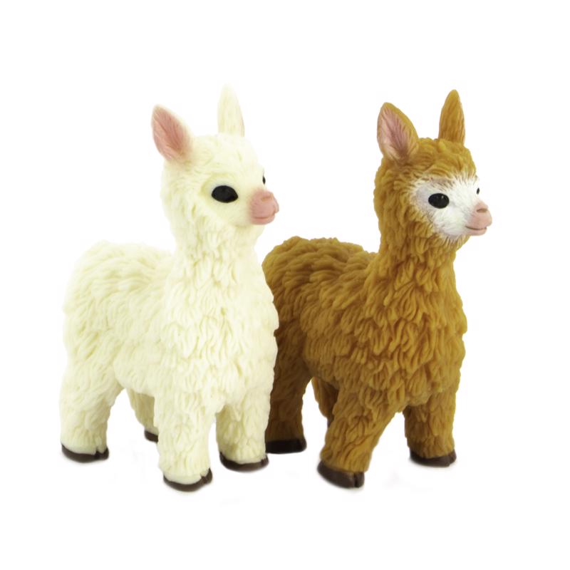Keycraft Beanie Llama Brown/White, Pack of 16
