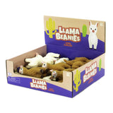 Keycraft Beanie Llama Brown/White, Pack of 16