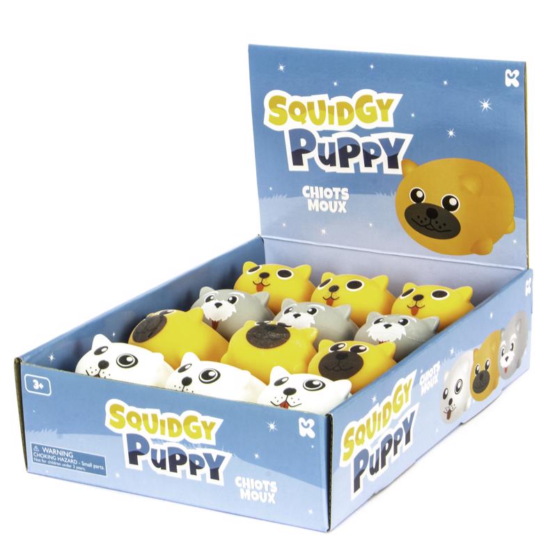 Keycraft Squidgy Puppies Multicolored, Pack of 12