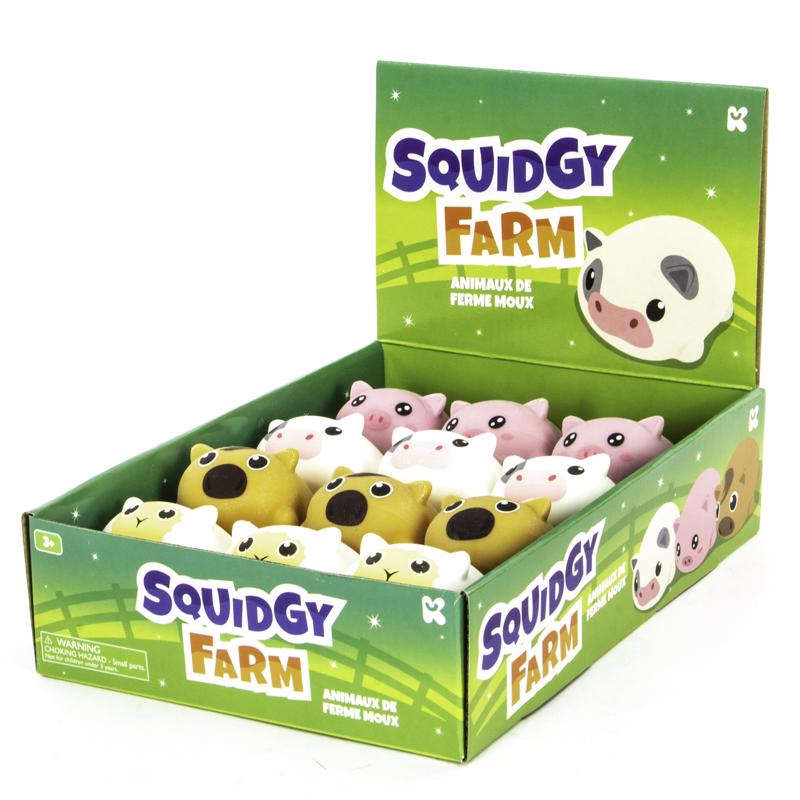 Keycraft Squidgy Farm Animal Multicolored, Pack of 12