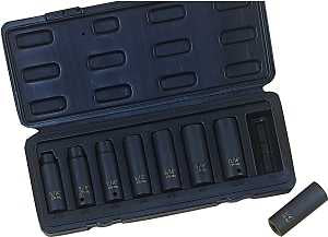 Vulcan MTI8-S Socket Set, Chrome Molybdenum Steel, Tempered Phosphate